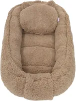 Soosie - Baby Nestje - Babynestje - Zacht en Veilig - Bruin Teddy Katoen