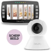 Soudify® Serenity Babyfoon – Babyfoon met camera – Baby Monitor – Plug & Play – Roterende camera – Helder beeld – 300m bereik – ECO-mode & lange batterijduur – Veilige FHSS-verbinding – Nachtzicht & Z