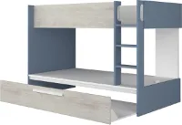 Stapelbed Cassie 90x200 met bedlade - donkerblauw