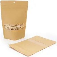 Stazakken Kraft 130x80x205mm | 113 gram met ophanggat - 100 stuks