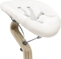 Stokke Nomi newbornset, Grijs/Grey Sand - Inclusief 5-punts veiligheidsharnas en omkeerbare, wasbare textielset - Past op alle Stokke Nomi stoelen