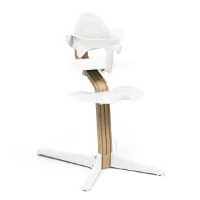 Stokke Nomi Chair Oak White + Babyset White