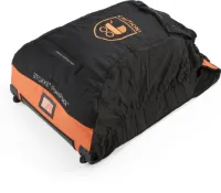 Stokke PramPack, zwart en oranje - Beschermt uw kinderwagen terwijl u reist - Lichtgewicht - Oprolbaar voor eenvoudige opbergen - Past op de meeste kinderwagens op de markt