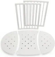 Stokke Sleepi Bedverlenging, Wit - Verander de Sleepi Mini Wieg in een Sleepi Bed - Geschikt voor kinderen tot 3 jaar - Matras apart verkrijgbaar - Verlengt het bed tot 127 cm