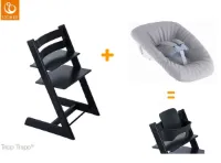 Stokke Tripp Trapp Zwart + newbornset + babyset