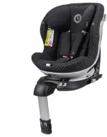 Storchenmühle Niki Start M Onyx - i-Size autostoel - Lengte kind 61-105 cm - Draaibaar autostoeltje - antibacteriële hoes - Voorwaarts en achterwaarts vervoeren - Zwart