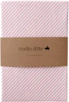 Studio Ditte Hoeslaken - Streepjes Lichtroze - 70 x 150 cm