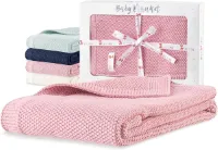 Sweety Fox - Babydeken 80 x 100 cm - 100% biologisch katoen gecertificeerd GOTS en Oeko-TEX® - Verkrijgbaar in 4 kleuren