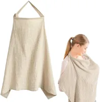 TRANKIELO® – Borstvoedingsdoek van Mousseline – 71x95 cm Borstvoedingshoes – Volledige Privacy Onderweg – Katoenen Borstvoedingsafdekking voor Baby