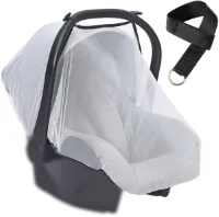 TRANKIELO® – Universeel Muggennet voor Kinderwagens – Scheurvast – Met Polslus – Bescherming tegen Insecten voor Baby