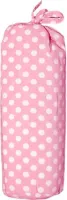 Taftan Hoeslakens Polkadots Roze-60 x 120 cm