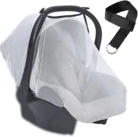 Tear-proof Mosquito Net for Buggy - Universal Insect Protection for Prams - Buggy Fly Net with Wrist Strap - Mosquito Protection for Pushchair - Insects