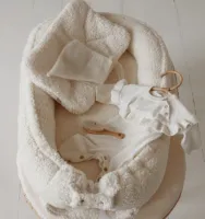 Teddy babynest cremé
