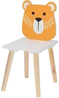 Teddybeer Kinderstoel MDF - 24x30x52cm - Oranje