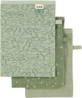 Trixie Tetra Washandjes 3-Pack Mix - Daring Dino Daring Dino