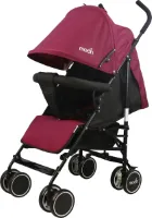 MOON™ Neo Plus Reis Buggy - Meerdere Zithoudingen - Comfortabele Handgrepen - Superlicht en Compact - Donker Rood
