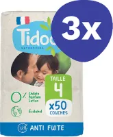 Tidoo Nature Luiers Maat 4 - Maxi (7-18kg) (3x 50 stuks)