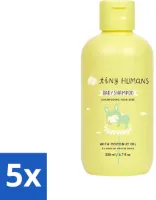 Tiny Humans - Baby Shampoo - Extra Zacht & Natuurlijk - Voor Dagelijks Gebruik - 200 ml - Bulkverpakking - 5 stuks