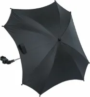 Titaniumbaby Parasol Vierkant met universele klem UV 50+ Protectie - Black