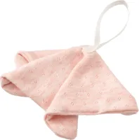 Tjokiki speendoekje - ajour - roze - katoen - 15x15 cm