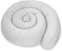 Tochtstopper, voor ramen of zijslaapkussen, sierkussen, lichaamskussen, zijslaapkussen, raamafdichting, deurmat, 200 cm, tochtstopper, voor deuren en ramen, windstopper, Minky lichtgrijs