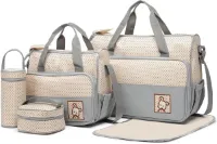 Totes 5 stks Baby luier veranderende multifunctionele luier Messenger ziekenhuis moederschap polyester tas