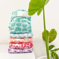 TotsBots startpakket - wasbare luiers - 7 Bamboozle stretch met 2 wraps - BummyWabbit