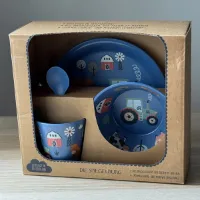 Tractor boerderij kinder servies set (bord, kom, beker en lepel) - Die Spiegelburg