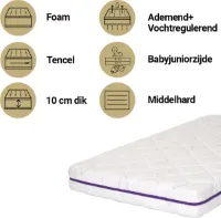 Matras Peuterbed Träumeland 70x140 Ocean