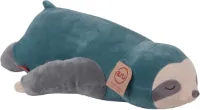 Zwangerschapskussen Luiaard knuffelkussen 50 cm turquoise- zijslaapkussen - zacht en wollig - voedingskussen