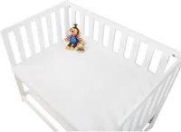 Twin Pack Hoeslakens - Wieglakens - Beddengoed - 100% Katoen, Perfecte Pasvorm - 70x40cm tot 90x55cm - OEKO-TEX® Gecertificeerde Jersey - Wit