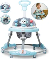 Twinky® Babywalker – Luxe Loopstoel met 3-delige speelset – Loopstoeltje voor Baby inclusief Voetenmat en Steel