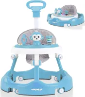 Twinky® Babywalker – Luxe Loopstoel met 3-delige speelset – Loopstoeltje voor Baby inclusief Voetenmat en Steel