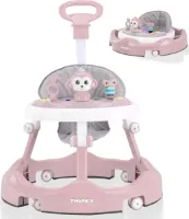 Twinky® Babywalker – Luxe Loopstoel met 3-delige speelset – Loopstoeltje voor Baby inclusief Voetenmat en Steel