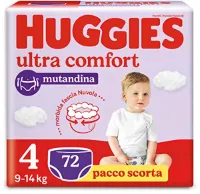 Ultra Comfort Luierbroekjes Maat 4 (9-14 kg) - Ademend en Sneldrogend, Verpakking van 72