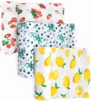 Uniseks Babydoekjes 120 x 120 cm - Katoen Mousseline - 3 Stuks