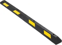 Rubberen varkensrug – wielstop Geel & Zwart 15 cm x 200 cm x 10 cm