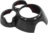 Versnellingspookpaneel Trim Auto Accessoires Interieur Bekerhouder Cover Koolstofvezel Stijl Facelift Upgrade Vervanging Voor MINI Cooper Hatchback F55 F56 F57 2014‑2023