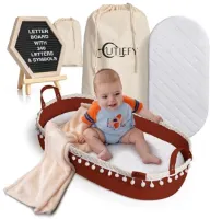 Verstelbare Baby Verzorgingsmand met Comfortabele Mat