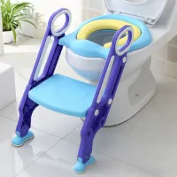 Verstelbare Kinder Toilettrainingstoel met Trap – WC Zitje voor Zindelijkheidstraining
