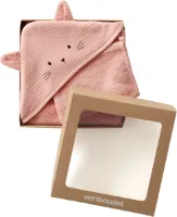 Vertbaudet Badcape + handschoen van biologisch katoenen gaas*, Oeko-Tex®.