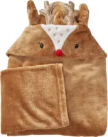 Vertbaudet Wikkeldeken Eland met capuchon Oeko-Tex®