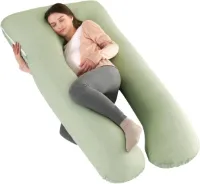 Voedingskussen 160 cm XXXL U-vormig lichaamskussen voor grote moeders - Comfortabel zwangerschapskussen met ondersteuning Lichaamskussen