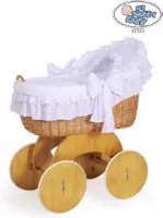 Voedingskussen - grote stippen op crème