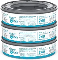 Vullingen voor Luieremmer | 240 Stuks (3-Pack) | Compatibel met Diverse Luieremmers