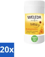 WELEDA - Babypoeder - Baby & Kind Calendula - 20 g - Bulkverpakking - 20 stuks