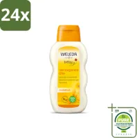 WELEDA - Verzorgende olie - Baby & Kind Calendula - 200 ml - Voordeelverpakking - 24 stuks - Babyhuidverzorging - Babyolie