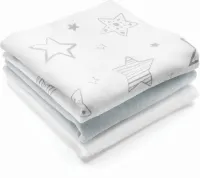 Wasbare Luiers Flanellen Doeken 80x80 cm - Set van 3 - Multifunctioneel en Absorberend - Oeko-Tex Gecontroleerd - 100% Katoen