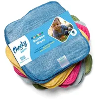 Wasbare Multikleurige Bamboe Doekjes - 25 Stuks, Perfect voor Babyhanden en -Gezichten