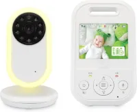 White-label® Babyfoon met Camera en App - Baby Monitor - Huisdiercamera - Hondencamera - Full HD - Wit